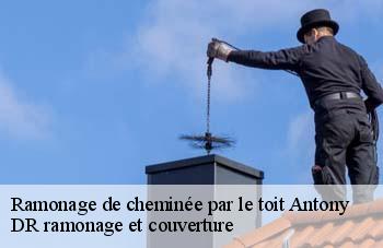 Ramonage de cheminée par le toit  antony-92160 DR ramonage et couverture 