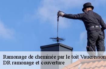 Ramonage de cheminée par le toit  vaucresson-92420 DR ramonage et couverture 